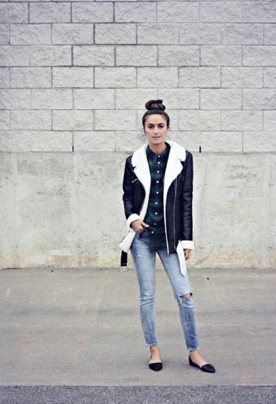 chaquetas invierno piel oveja moda