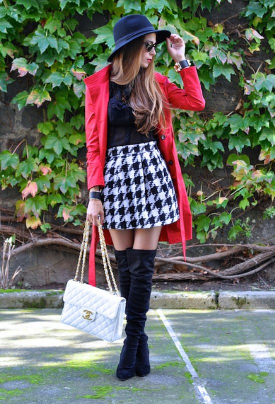 outfits prendas tartan moda invierno