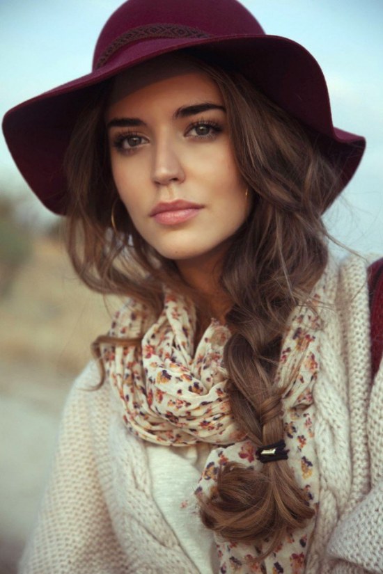 peinados para gorros sombreros invierno