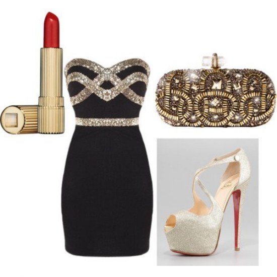 polyvore outfits navidades combinaciones vestidos