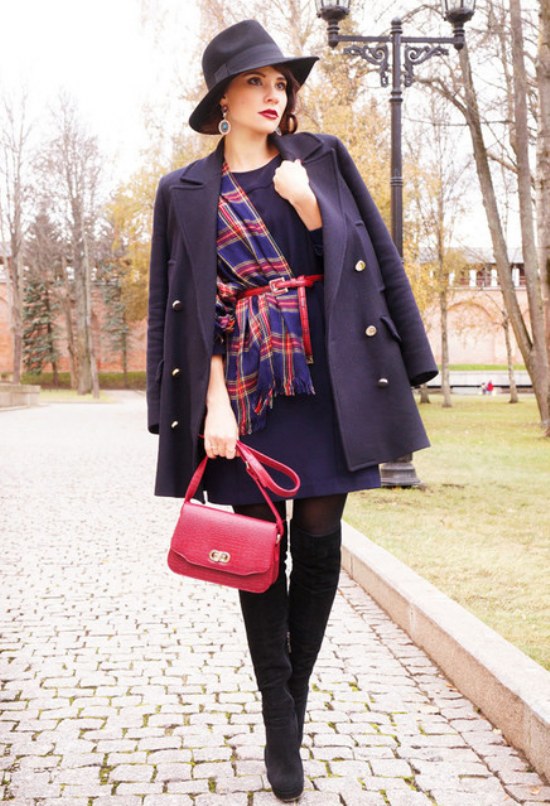 outfits sombreros moda invierno 2014