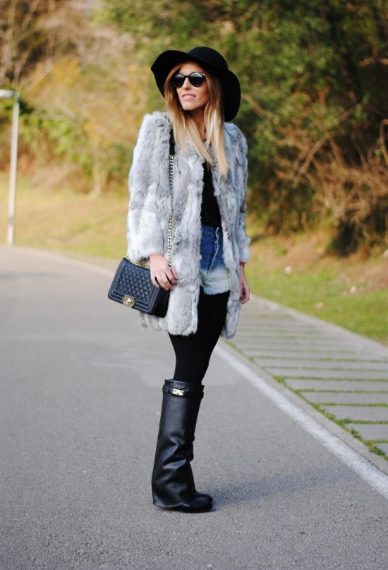 outfits sombreros moda invierno 2014