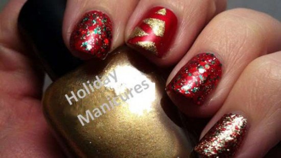 uñas diseños año nuevo 2015 manicure