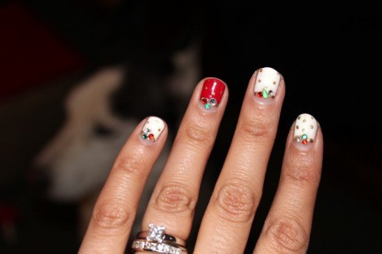 uñas diseños navidad manicure
