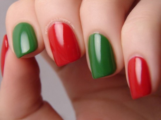 uñas diseños navidad manicure
