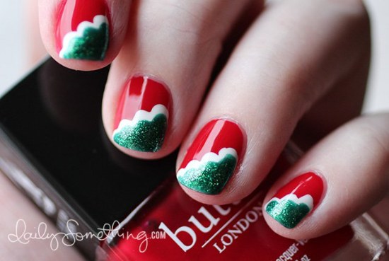 uñas diseños navidad manicure
