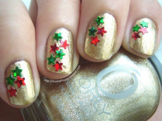 diseño de uñas de navidad