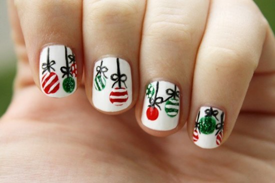 diseño de uñas de navidad