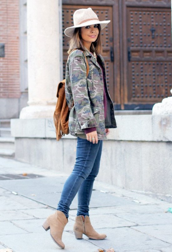 verde militar moda tendencia outfits 2014 2015