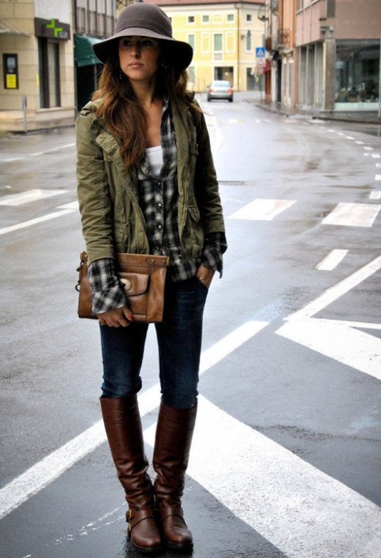 verde militar moda tendencia outfits 2014 2015