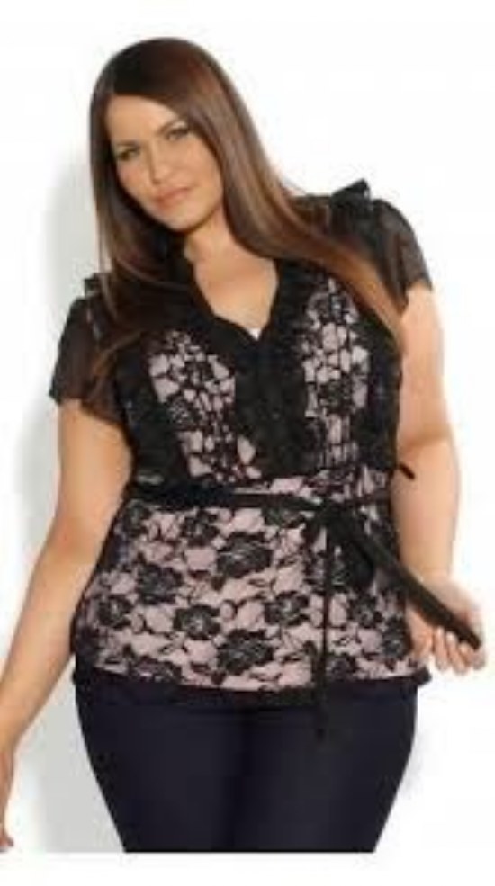 blusas elegantes gorditas para noche