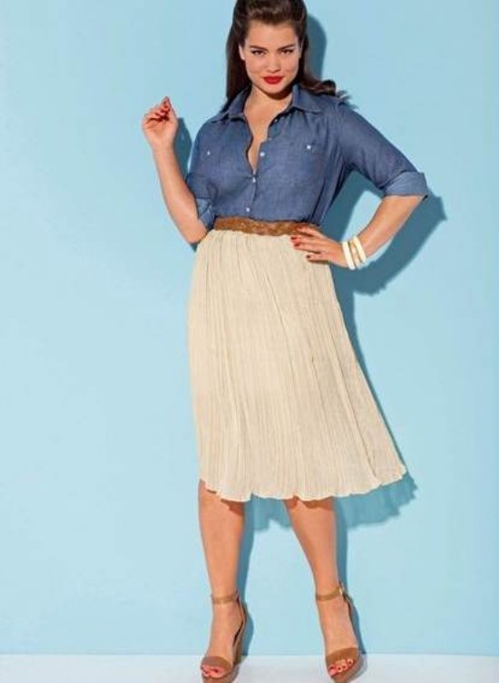 faldas outfits gorditas