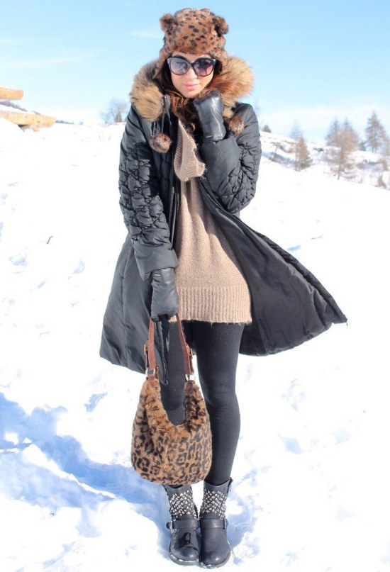 look moda invierno nieve