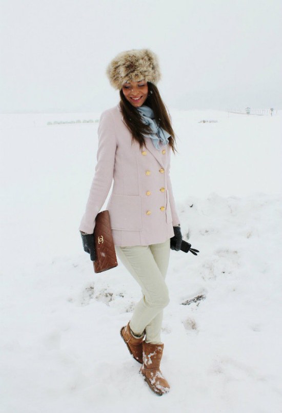 look moda invierno nieve