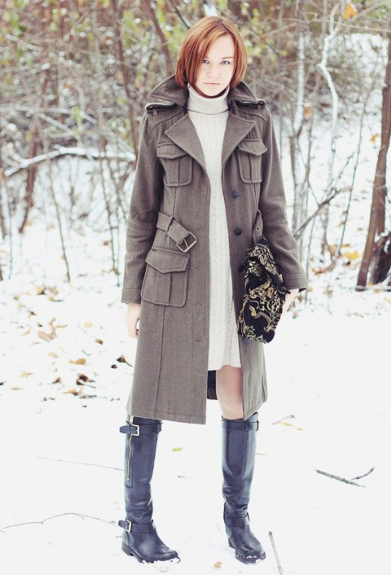 look moda invierno nieve