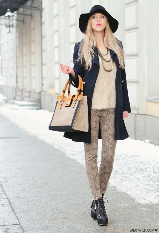 look moda invierno nieve