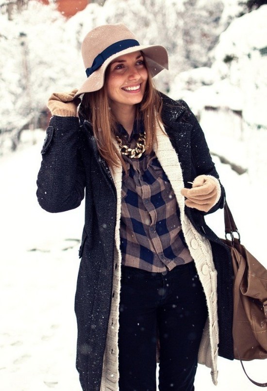 look moda invierno nieve