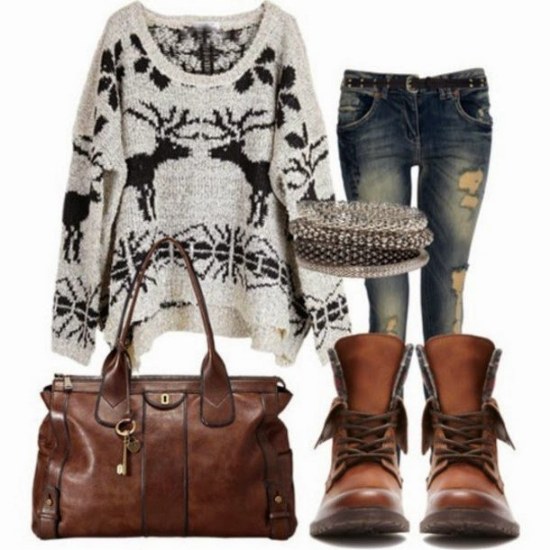 outfits casuales polyvore invierno