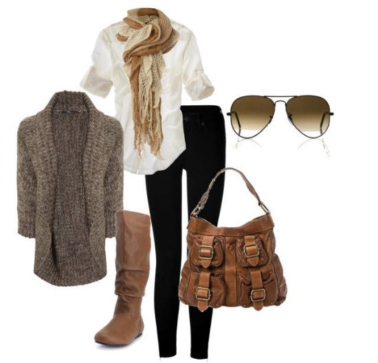 outfits casuales polyvore invierno