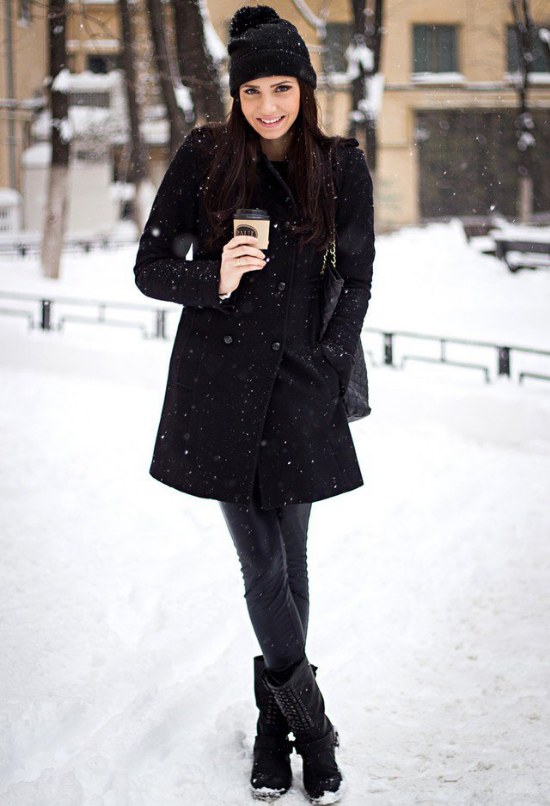 outfits para frio nieve