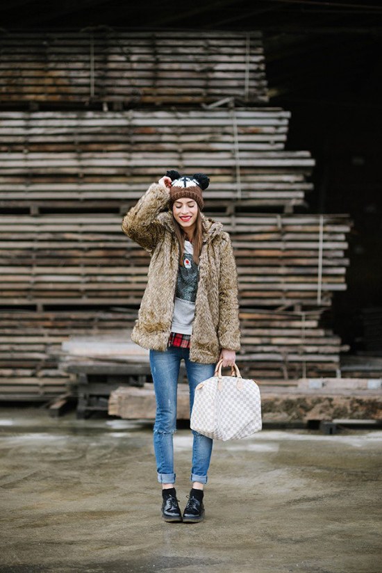outfits para frio nieve