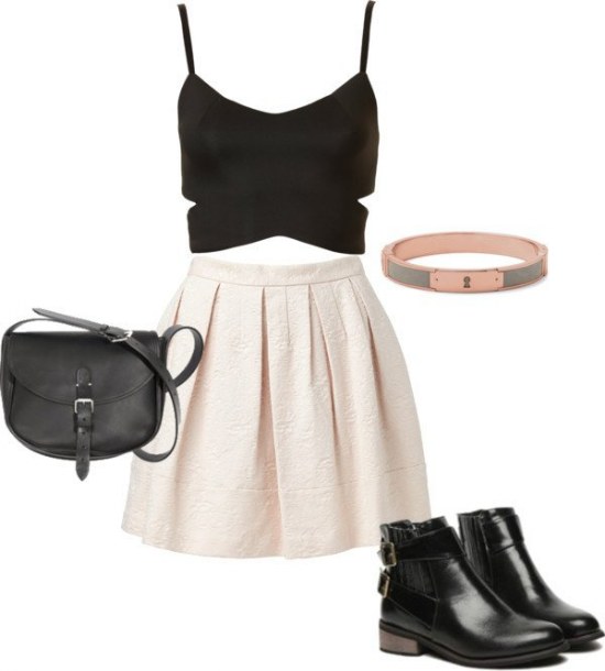 outfits mini faldas vestidos noche