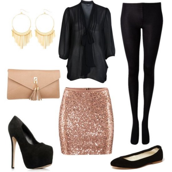 outfits mini faldas vestidos noche