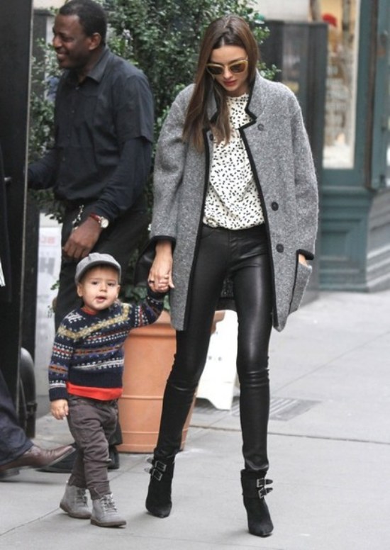 outfits pantalones cuero moda
