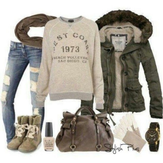 outfits combinaciones polyvore invierno 