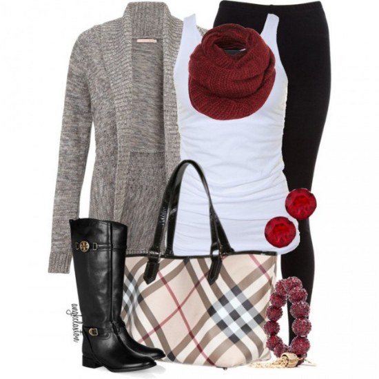 outfits combinaciones polyvore invierno 