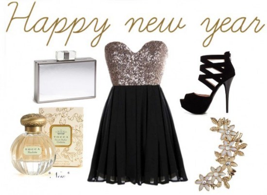 vestidos brillantes lentejuelas polyvore navidad