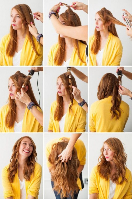 cabello rizo ondulado tutoriales