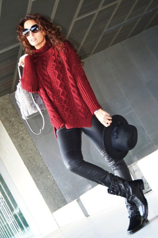 outfits con sueteres moda invierno