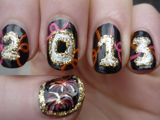 uñas diseños año nuevo