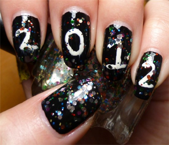 uñas diseños año nuevo