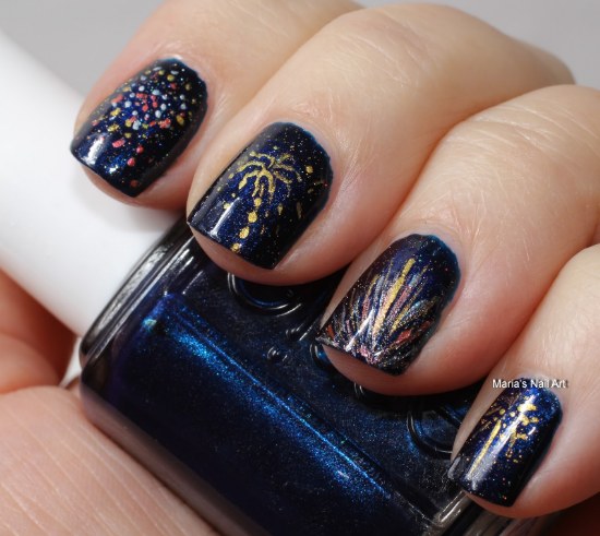 uñas diseños año nuevo