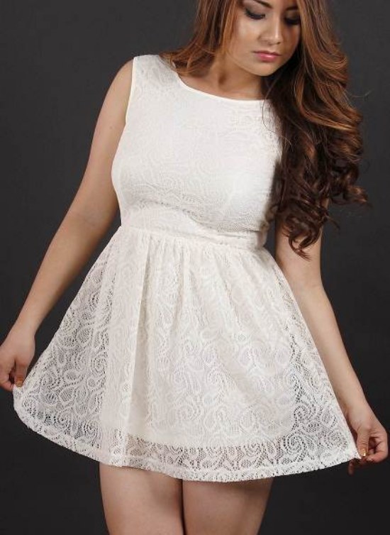 vestidos blancos gorditas moda