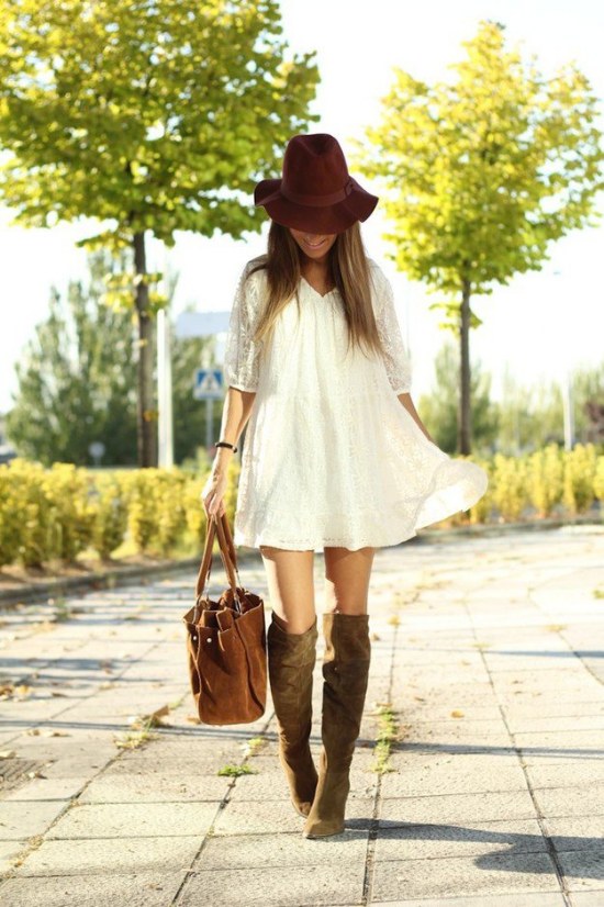 botas rodillas vestidos faldas outfits