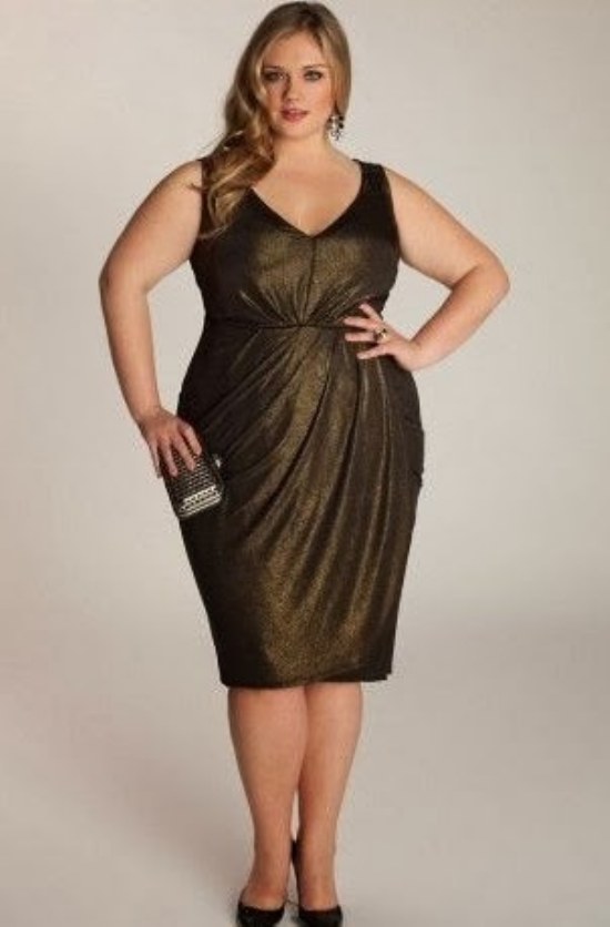 vestidos para gorditas navidad 2014