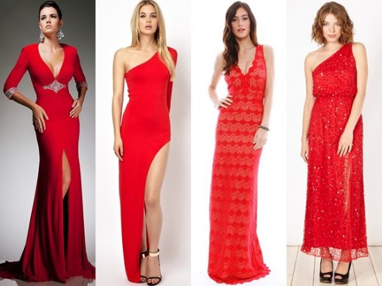 vestidos rojos fin de año