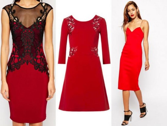 vestidos rojos fin de año