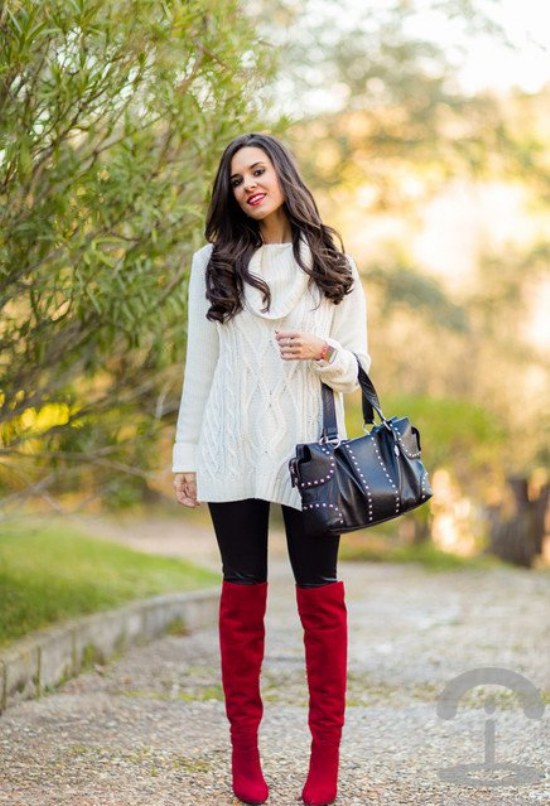 Maneras de Vestir tus Outfits con Botas sobre las Rodillas para este Invierno | AquiModa.com