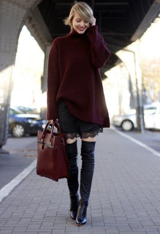 outfits botas a las rodillas