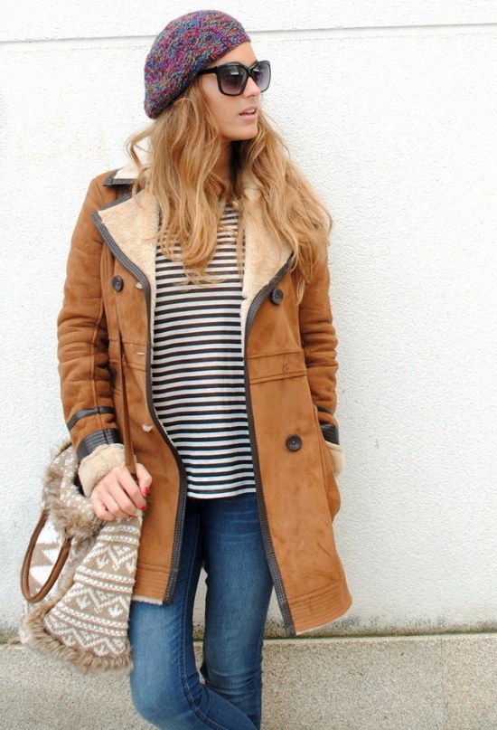 outfits moda invierno gorros lana