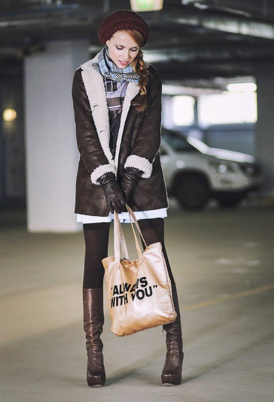 outfits moda invierno gorros lana