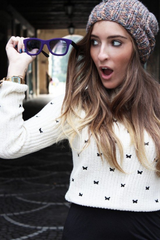 outfits moda invierno gorros lana