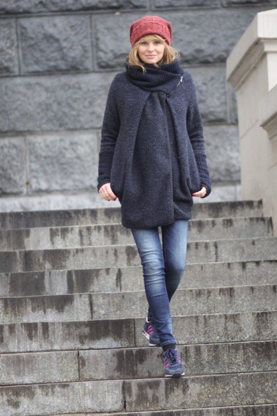 outfits moda invierno gorros lana