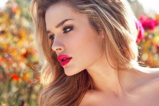 maquillaje moda labios ojos