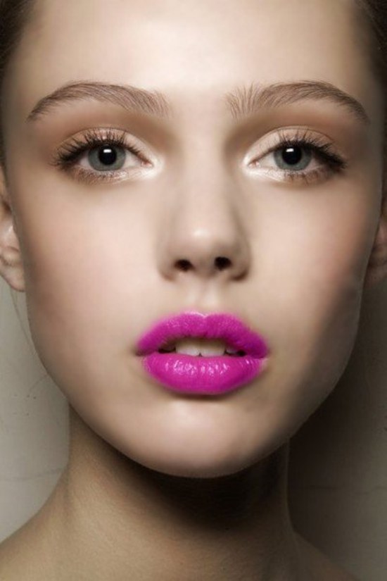 maquillaje moda labios ojos