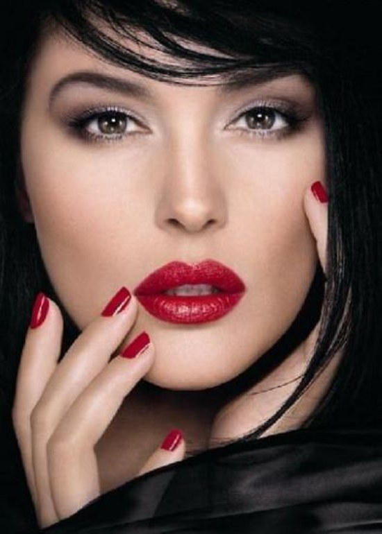 maquillaje moda labios ojos